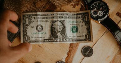 money and wrist watch