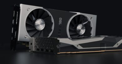 close up of a nvidia graphics card